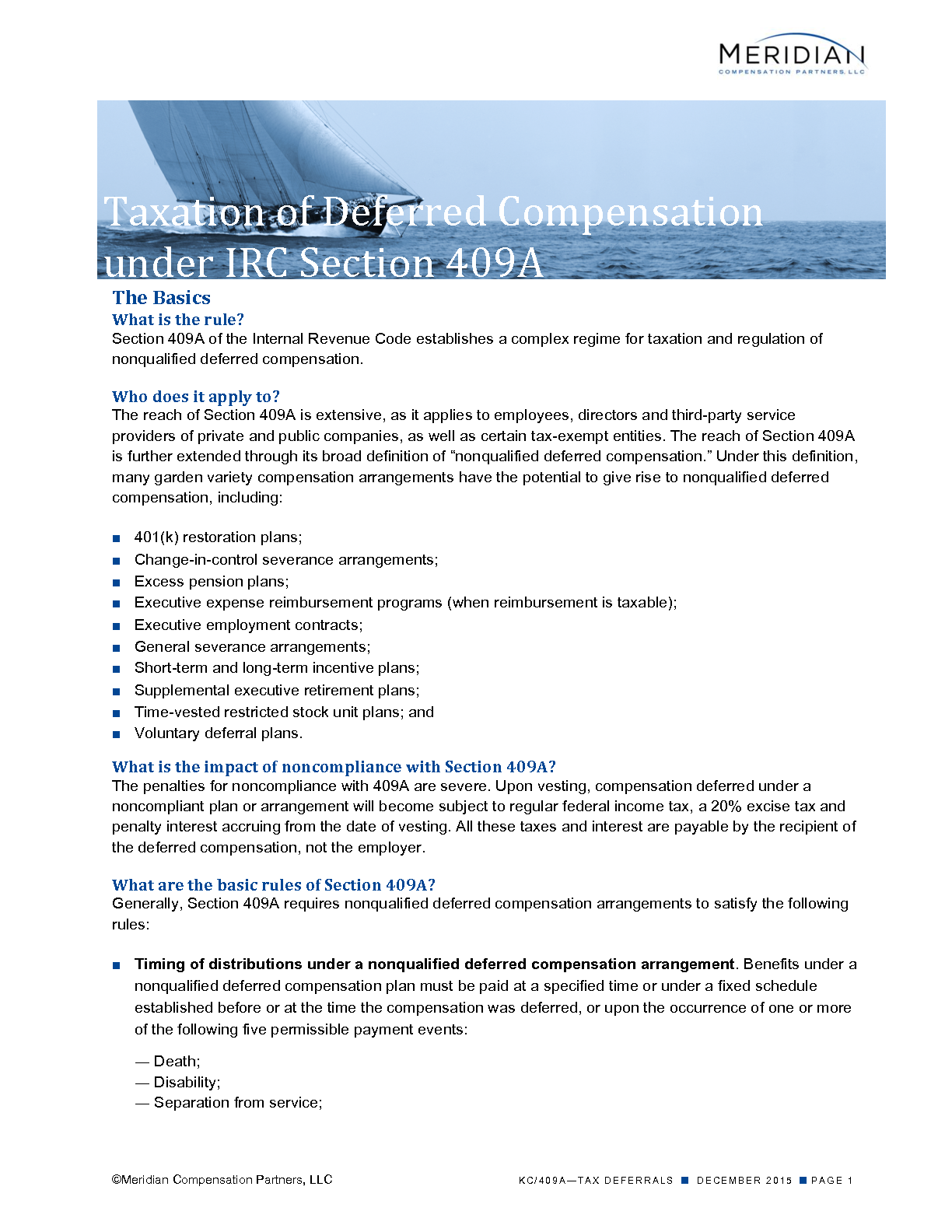 irc section 409a deferred compensation